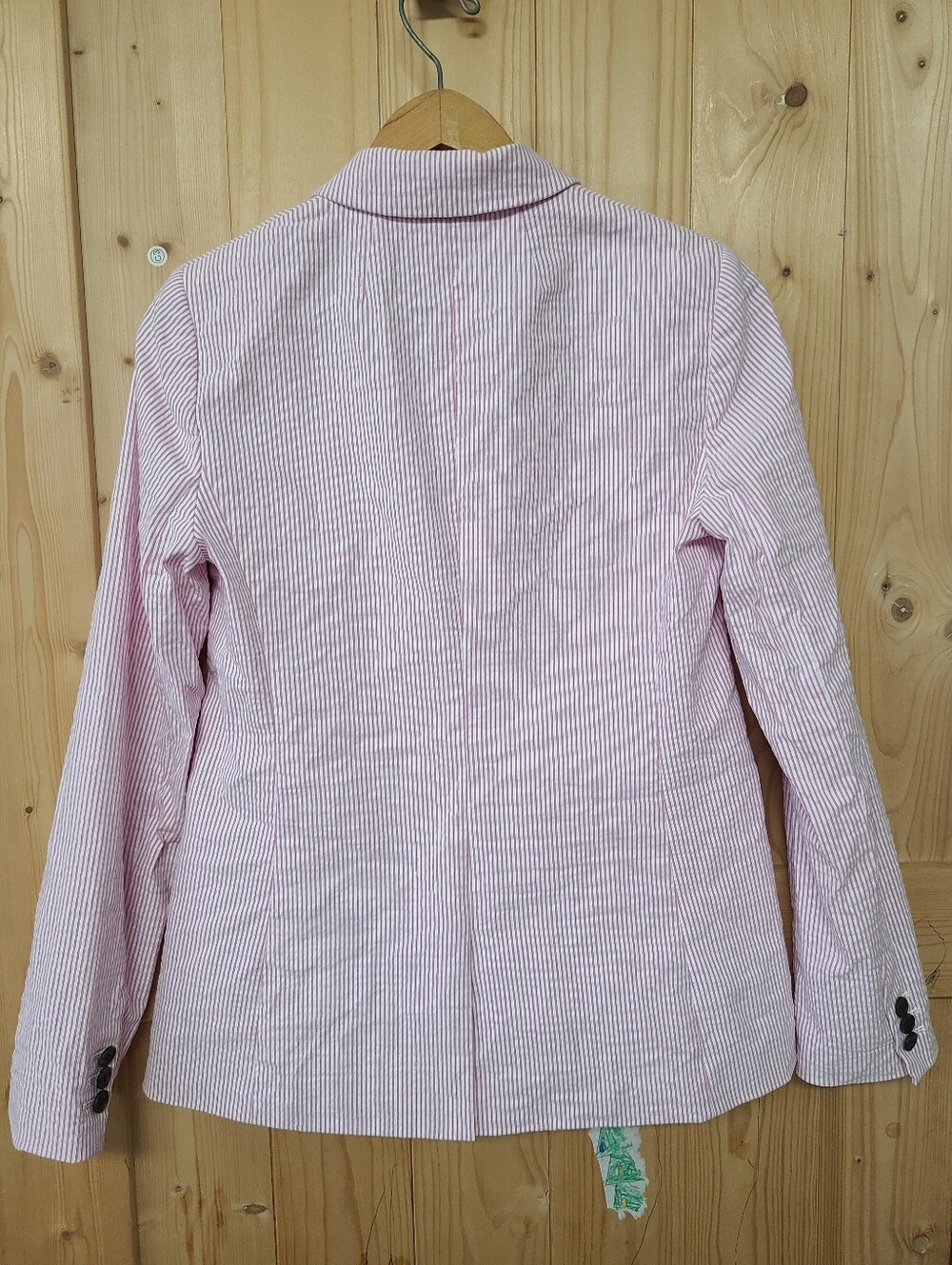 J.‎ Crew Pink Striped Seersucker Blazer - Picture 5 of 10